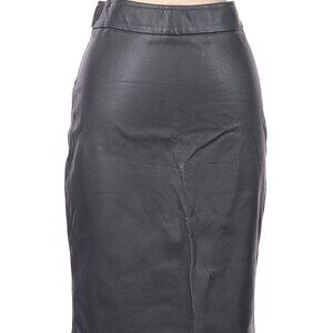 Avenue Montaigne Faux Leather Pencil Skirt